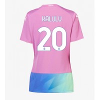 Maglie da calcio AC Milan Pierre Kalulu #20 Terza Maglia Femminile 2023-24 Manica Corta